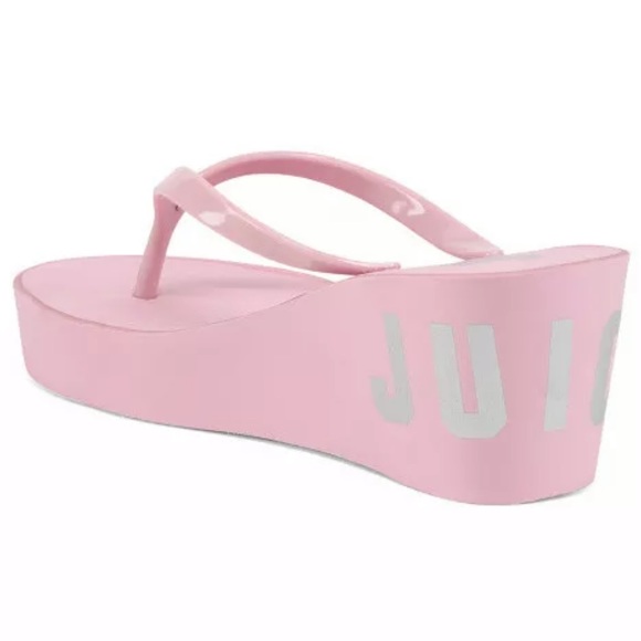 JUICY BY JUICY COUTURE Naomi Wedge PINK Sandals - Picture 4 of 9